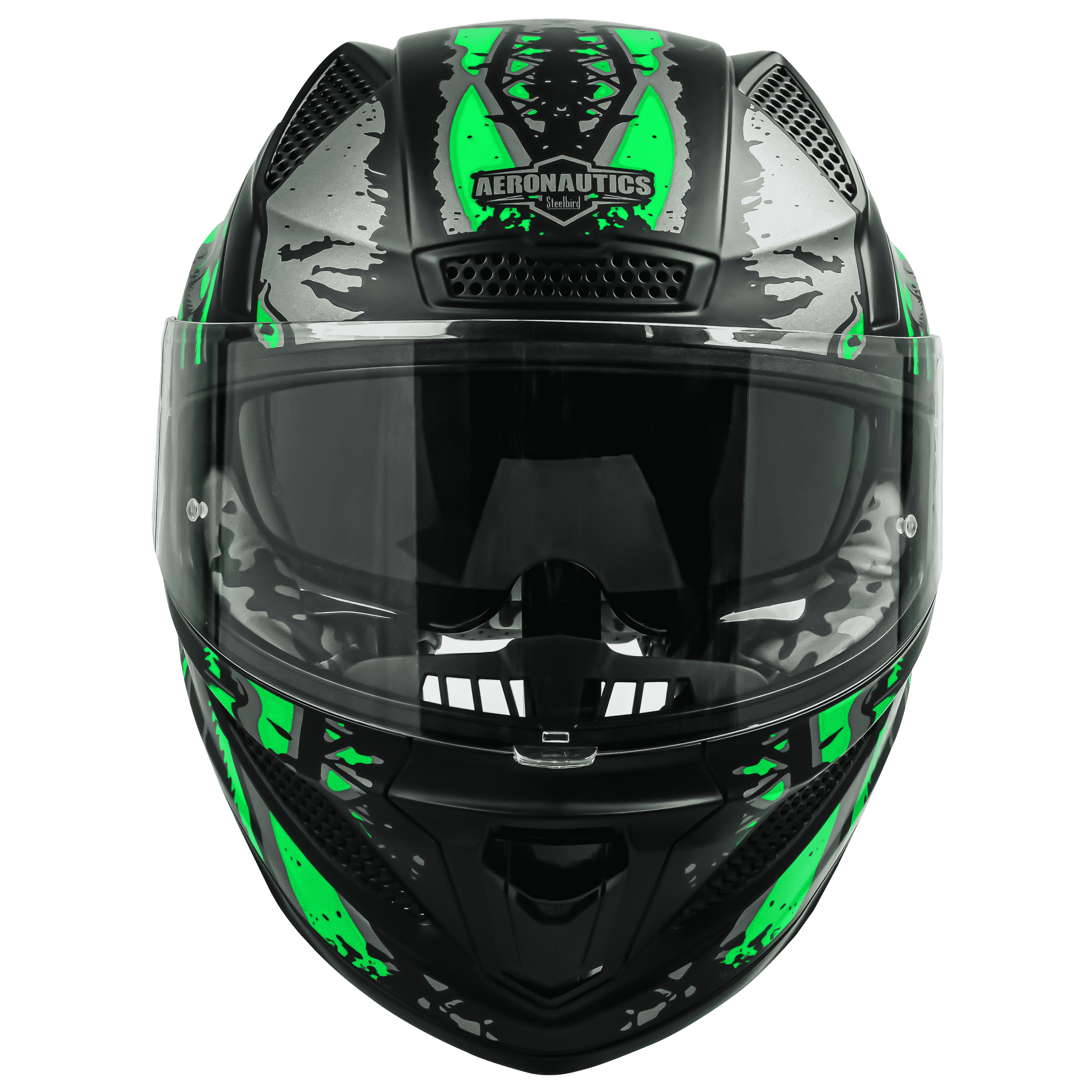 SBH-25 ISS PREDATOR GLOSSY BLACK WITH GREEN